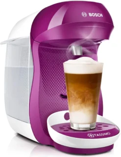 Bosch TASSIMO HAPPY Wild Purple +20 € Gutschein 1400 Watt 0,7 Liter Wassertank -KaffeeGlück Angebote c6a666af9b79a37d001e895591a93b14