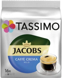 Tassimo Jacobs Caffè Crema Mild | 16 T Discs, Kaffeekapseln -KaffeeGlück Angebote c74a9952d6f27d37e65c93d65c67b3d4