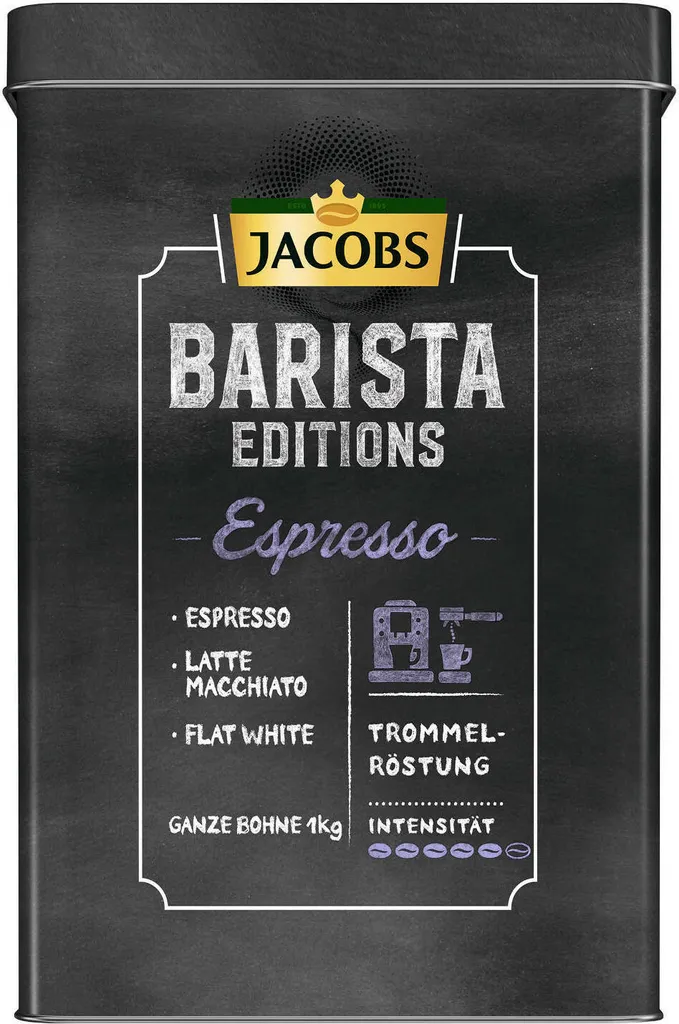JACOBS Kaffeebohnen Krönung Crema Kräftig 3 Kg Geröstete Ganze Bohnen + 1 Jacobs Barista Becher + 1 Dose 10 JACOBS Kaffeebohnen Krönung Crema Kräftig 3 Kg Geröstete Ganze Bohnen + 1 Jacobs Barista Becher + 1 Dose – Bild 10