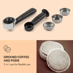 Arabica Comfort Espressomaschine 1350W 20 Bar 1,8l Touch-Bedienfeld Edelstahl -KaffeeGlück Angebote d24529b4a618beb9f49d60b36ff9f9a6