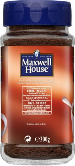 MAXWELL HOUSE Klassisch 6 X 200 G Gläser Löslicher Kaffee Instantkaffee 8 MAXWELL HOUSE Klassisch 6 X 200 G Gläser Löslicher Kaffee Instantkaffee -KaffeeGlück Angebote d29d3310a800d72ccad023f2119a5f86