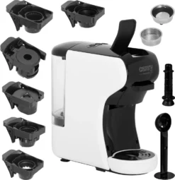 Adler Camry CR 4414 Multi-Espressomaschine Mit 5 Kapselkaffeeeinsätzen 19 Bar Pumpendruck -KaffeeGlück Angebote d4c2bdc7ce7f720e040e010e81b0b6f4