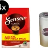 SENSEO Pads Classic Senseopads 4x48 Getränke Kaffeepads XXL Pack + 1 Senseo Dose