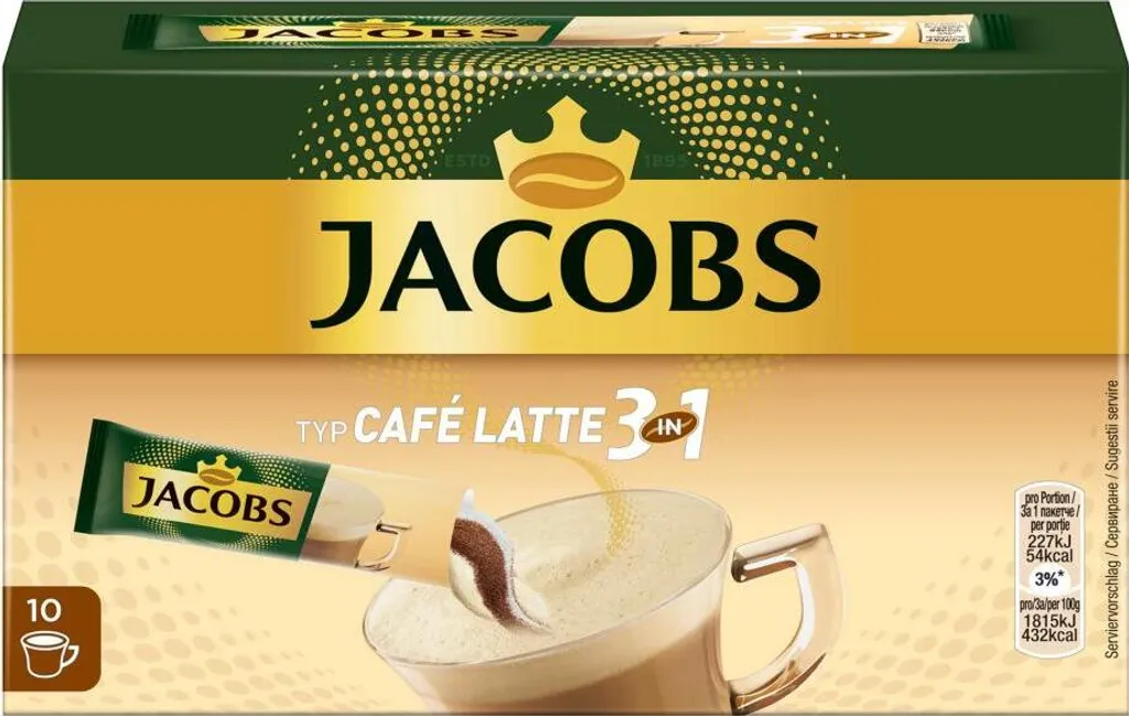 Jacobs 3in1 Sticks Café Latte | Löslicher Kaffee | 10 Portionen 9 Jacobs 3in1 Sticks Café Latte | Löslicher Kaffee | 10 Portionen – Bild 9