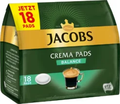 JACOBS Pads Crema Balance 5 X 18 Getränke - 90 Kaffeepads Senseo Kompatibel -KaffeeGlück Angebote e71417e259258dae7410e0e3b2be698b