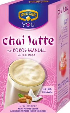 Krüger You Chai Latte Typ Kokos-Mandel Exotic India Extra Cremig | 10 Portionen