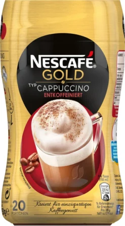 Nescafé® Nescafé Gold Typ Cappuccino Entkoffeiniert | 250g Dose 15 Nescafé® Nescafé Gold Typ Cappuccino Entkoffeiniert | 250g Dose -KaffeeGlück Angebote e96f7e57633c62ec371eb1412736c262