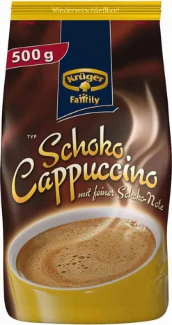 Krüger Family Cappuccino Schoko | 500-g-Beutel -KaffeeGlück Angebote ebc3809ef9b0b870a640a5eed76a862d