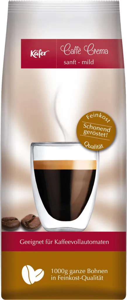 Käfer Caffè Crema Lungo | Ganze Bohne | 1000 G 3 Käfer Caffè Crema Lungo | Ganze Bohne | 1000 G – Bild 3