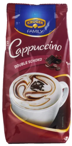 Krüger Family Cappuccino Double Schoko | 500-g-Beutel -KaffeeGlück Angebote ed5aa32198e262c73d27e389fa7b3355