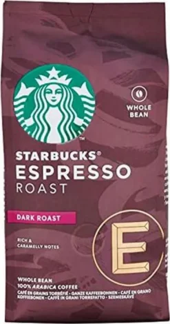 Nestlé® Starbucks Espresso Roast,Dark Roast,Karamellnote, Ganze Bohne, 200g -KaffeeGlück Angebote ee0540061fb2e505b744a0c44f8c23f0