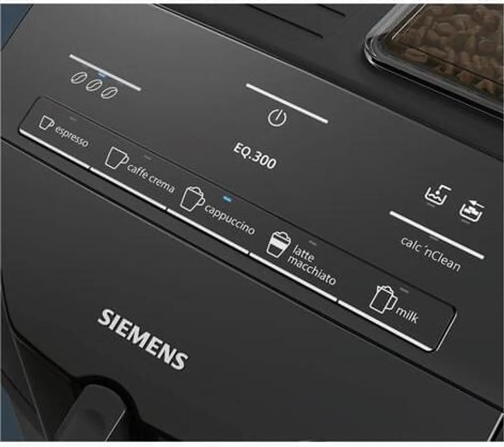 Siemens EQ.300 Kaffeevollautomat, Kompakte Größe, Einfache Bedienung, 1.300 Watt, Schwarz 2 Siemens EQ.300 Kaffeevollautomat, Kompakte Größe, Einfache Bedienung, 1.300 Watt, Schwarz – Bild 2