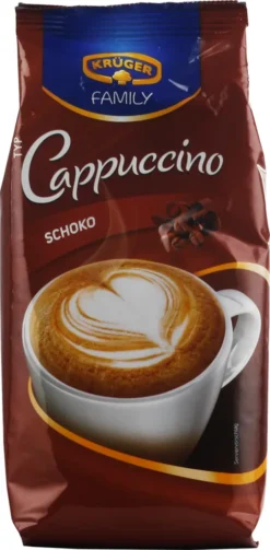 Krüger Family Cappuccino Schoko | 500-g-Beutel -KaffeeGlück Angebote f3c3bd58791a28ba09cbbe3dba478290