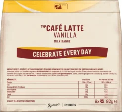 Senseo Café Latte Vanilla 10er Pack Kaffee Pads 10x 8 Pads, 80 Getränke 23 Senseo Café Latte Vanilla 10er Pack Kaffee Pads 10x 8 Pads, 80 Getränke -KaffeeGlück Angebote f48e65e4bf9f57887d823069f05e647f