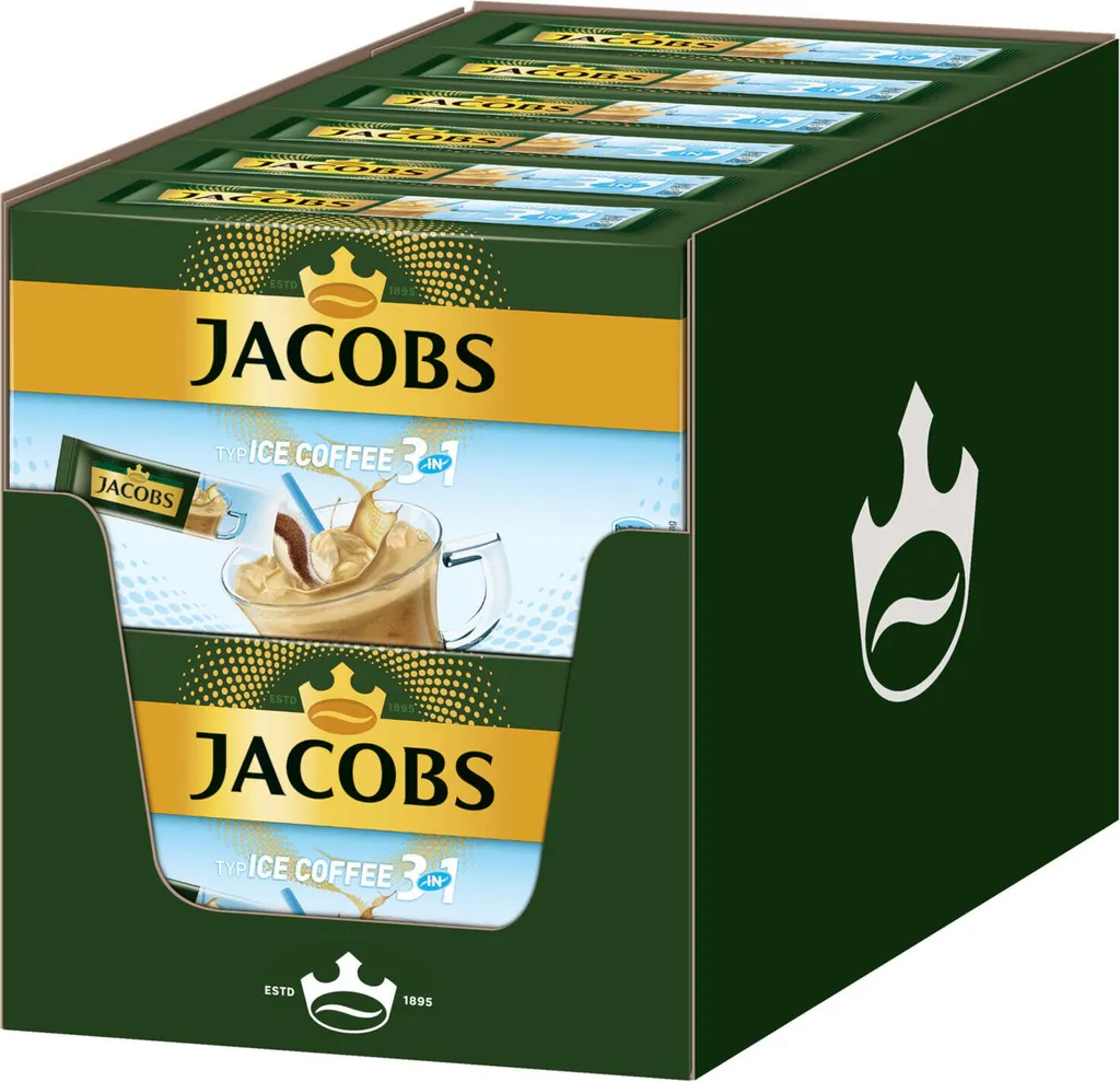 JACOBS Löskaffee 3in1 Typ Ice Coffee Löslicher Kaffee 12 X 10 Getränke Sticks 1 JACOBS Löskaffee 3in1 Typ Ice Coffee Löslicher Kaffee 12 X 10 Getränke Sticks