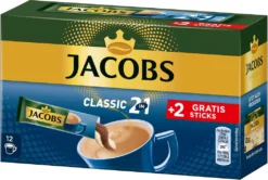 JACOBS Löskaffee Classic 2in1 Löslicher Kaffee 12 X 10+2 Sticks Instantkaffee -KaffeeGlück Angebote f74162e8b4860b99a17b400345c95bd1