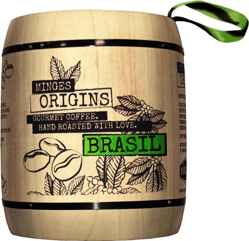 Minges Kaffee Brasil Hochland Im Holzfass, Ganze Bohne 1 Minges Kaffee Brasil Hochland Im Holzfass, Ganze Bohne