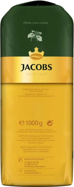 JACOBS Kaffeebohnen Expertenröstung Crema Italiano 3 Kg Geröstete Bohnen+ 1 Jacobs Barista Becher+ 1 Dose -KaffeeGlück Angebote fbbe40d7690cbafad7f66640b4d82c08