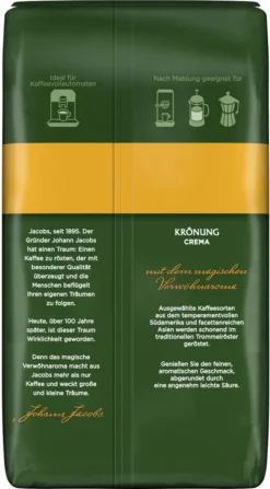 JACOBS Kaffeebohnen Krönung Crema 3 Kg Ganze Geröstete Bohnen + 1 Jacobs Barista Becher + 1 Dose -KaffeeGlück Angebote fc796c7f6452d8402feaec03b8fc7601